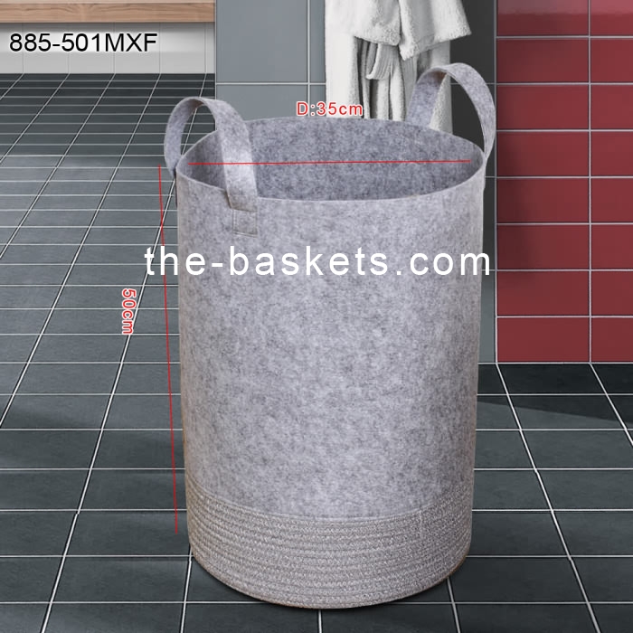 Fabric laundry hamper with long handle,Foldable