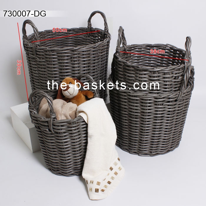 Resin wicker storage basket,Baskets & Bins